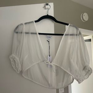 See through mini blouse